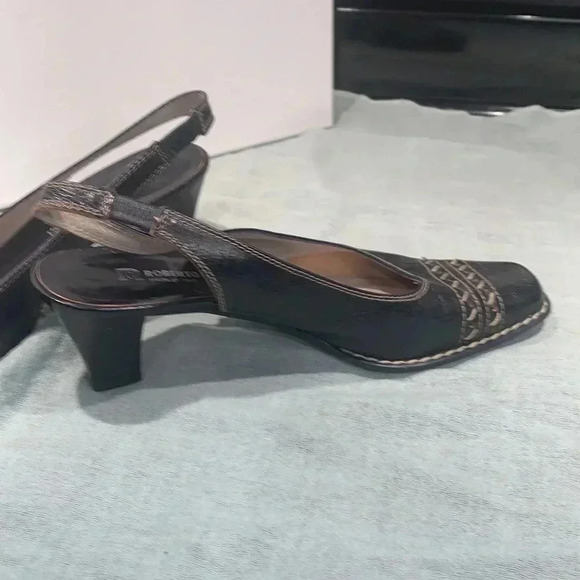 Roberto Capucci sling  backs size 7.5 - Picture 3 of 5